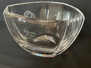lot 154 image: Vintage Tiffany and Co Etched Glass Bowl