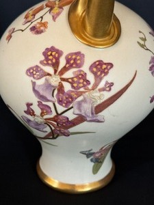 lot 9 image: Antique Royal Worcester 1041 Hand Painted Pitcher