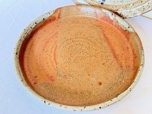 lot 143 image: Two Vintage Ken Olson Pottery Platters
