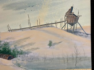 lot 79 image: Unframed Original Watercolor Painting