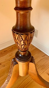 lot 226 image: Vintage Tripod Walnut Side Table