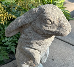 lot 212 image: Cement Bunny Sculpture