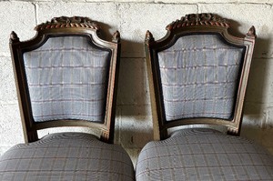lot 217 image: Two Fancy Vintage Chairs
