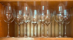 lot 244 image: Crystal and Clear Glass Glasses