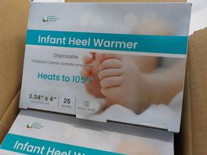 25 x 4 Infant Heel Warmer - more uses mid-wives and for all ages