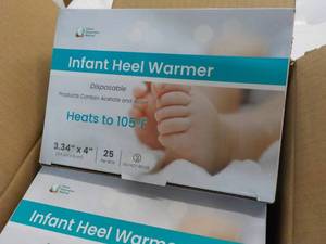 25 x 4 Infant Heel Warmer - more uses mid-wives and for all ages