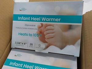 25 x 4 Infant Heel Warmer - more uses mid-wives and for all ages