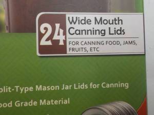 192 Oozita Wide Mouth Canning Lids...