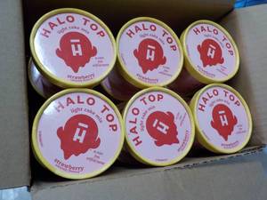 12 Individual Halo Top Strawberry Cake Mix - just add water and microwave