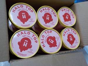 12 Individual Halo Top Strawberry Cake Mix - just add water and microwave