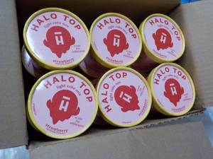 12 Individual Halo Top Strawberry Cake Mix - just add water and microwave