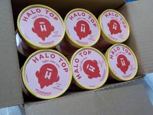 12 Individual Halo Top Strawberry Cake Mix - just add water and microwave