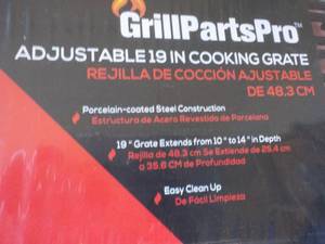 Case of 8 Grill Parts Pro Adjustable 19 Cooking Grates