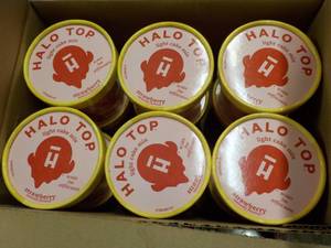 12 Halo Top Strawberry Individual Cake Mixes- just add water and microwave