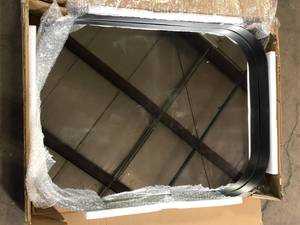 lot 16 image: Home Decorators Collection Medium Rectangle Dark Bronze Modern Mirror with Deep-Set Frame and Rounded Corners (32 in. H x 24 in. W)  Customer Returns See Pictures