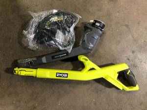 lot 29 image: RYOBI ONE 18V 10 in. Cordless Battery String TrimmerEdger (Tool Only)   Customer Returns See Pictures