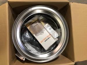 lot 33 image: Solo Stove Bonfire, Stand & Shelter 2.0 Bundle 19.5 in. x 19.5 in. x 17.5 in. Outdoor Stainless Steel Wood Burning Fire Pit   Customer Returns See Pictures