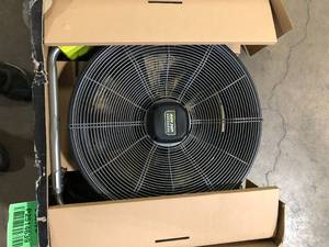 lot 34 image: RYOBI 40V HP Brushless Cordless Hybrid WHISPER SERIES 20 in. Air Cannon Fan (Tool Only)   Customer Returns See Pictures