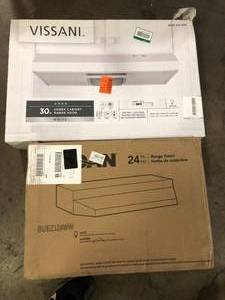 lot 46 image: Lot of Assorted Range Hoods Various Models and Conditions   Customer Returns See Pictures