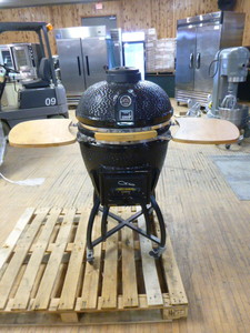 lot 1 image: Vision Grills Ceramic Kamado Charcoal Grill