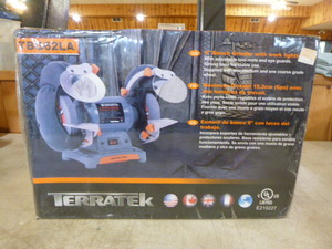 lot 3 image: Terratek 6 Bench Grinder with Work Lights