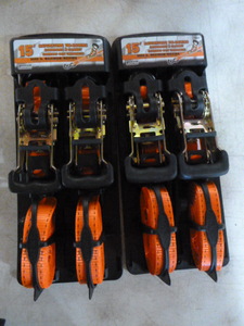 lot 28 image: 2 Erickson 15 Ratcheting Tie-Downs