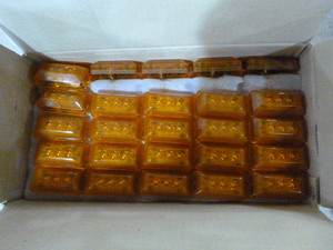 lot 53 image: 50 Lumen X Amber ClearanceMarker Lights