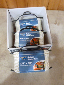 lot 64 image: 3 Spools of Reese Nylon Twisted Rope