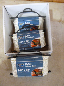 lot 65 image: 3 Spools of Reese Nylon Twisted Rope