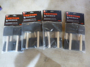 lot 87 image: 4 Packs of Tekton Foam Brush Sets