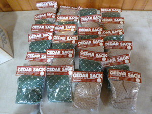 lot 130 image: 2 Dozen Cedar Sacks Air Freshener and Deodorizer
