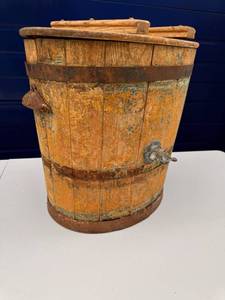Antique Primitive wood butter churn 5 gallon