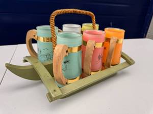 Set of 6 Vintage Siesta Ware glasses wcaddy