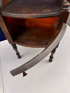 Vintage Wood Telephone Stand