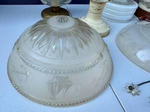 Six Vintage Ceiling Light Covers