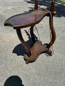 Unique side table with lamp