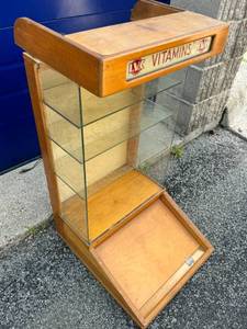 Lighted Vitamins display cabinet