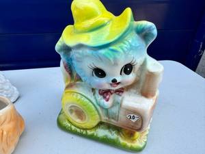 Misc. Vintage Planter, plus extras lot