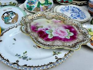 Vintage plate, coffee & tea cup lot