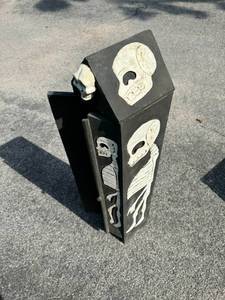 Skeleton wooden cabinet