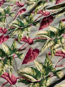 One Panel Mid Century Modern Barkcloth Curtains