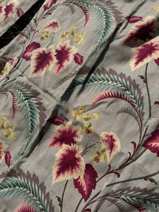 Two Panel Mid Century Modern Barkcloth Curtains