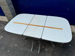 Vintage Drop Leaf Crome Formica Table
