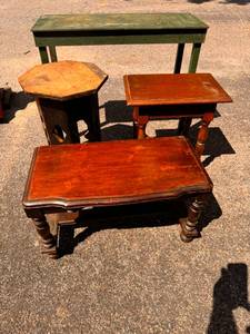 Lot of 4 Small Tables