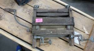 lot 27 image: Vintage horse eveners and clothes ringer