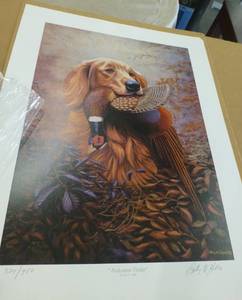 lot 47 image: 1982 Autumn Pride by Billy Gibbs print 31x22
