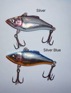 lot 122 image: 6 silver and 6 silver blue Rapala lures - New