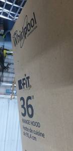lot 208 image: 36 inch Whirlpool Range Hood - black