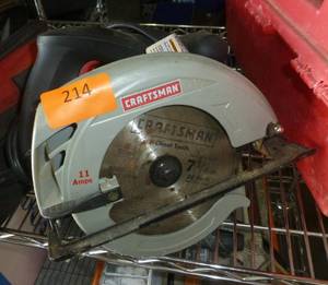 lot 214 image: Craftsman 7-14 inch circular saw