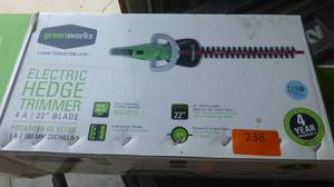 lot 238 image: 22 inch electric hedge trimmer - like new